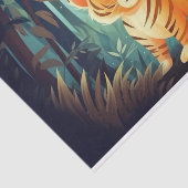 可愛いデコップキッズタイガー愛好家ジャングル 薄葉紙 (詳細)