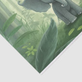 可愛いデコップゾウ好きのジャングル 薄葉紙 (詳細)