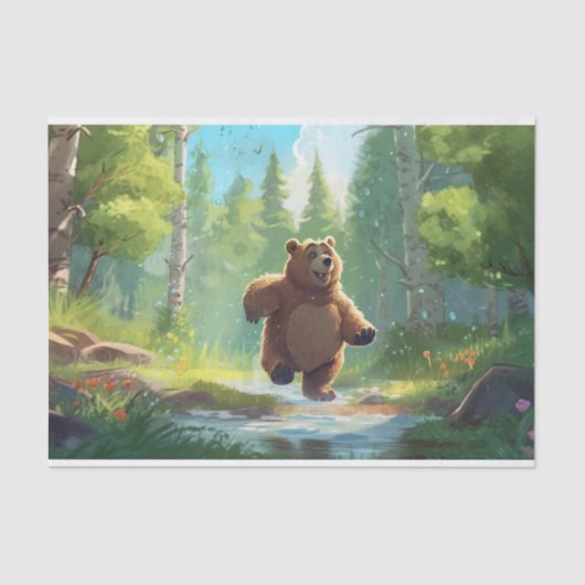 可愛いデコパージュの子供は恋人を持つ 薄葉紙 (正面)