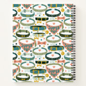 可愛いデザイナードッグカラーカスタマイズ ノートブック (裏面)