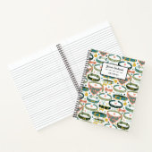 可愛いデザイナードッグカラーカスタマイズ ノートブック (内部)