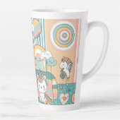 可愛いデザインと子どもテーマ カフェラテマグ (右)