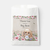 可愛いデザインのベビーシャワーバッグをお願い。 フェイバーバッグ (正面)