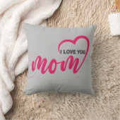 可愛いデザイン文字母の日のために私はあなたを愛する クッション (ブランケット)