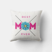 可愛いデザイン最高の文字ママ今まで母の日Thr クッション (裏面)