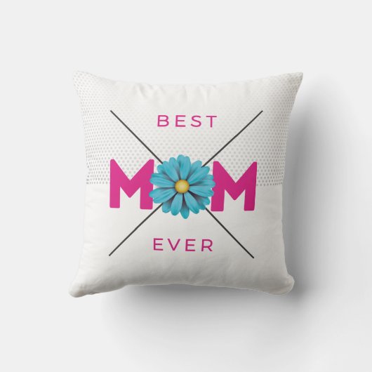 可愛いデザイン最高の文字ママ今まで母の日Thr クッション (裏面)