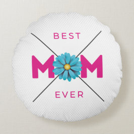 可愛いデザイン最高の文字母なる日のために母なる ラウンドクッション