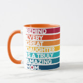 可愛いデザイン表現文字マザーデイ マグカップ (左)