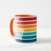 可愛いデザイン表現文字マザーデイ マグカップ (正面左)