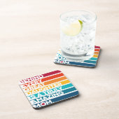 可愛いデザイン表現文字母の日 コースター (右側)