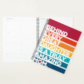 可愛いデザイン表現文字母の日 プランナー手帳 (ディスプレー)