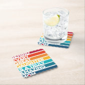 可愛いデザイン表現文字母の日 ペーパーコースター (インサイチュ)