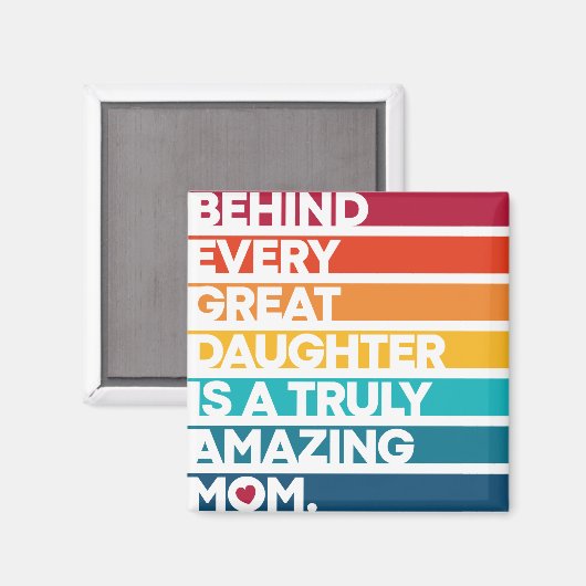 可愛いデザイン表現文字母の日 マグネット (正面/裏面)