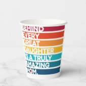 可愛いデザイン表現文字母の日 紙コップ (裏面)