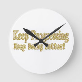 可愛いデザイン「進保進」について。買 ラウンド壁時計