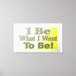 可愛いデザイン「I Be」についてTシャツ装飾用クッショントリ キャンバスプリント