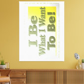 可愛いデザイン「I Be」についてTシャツ装飾用クッショントリ キャンバスプリント (インサイチュ (リビング))