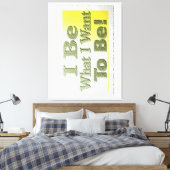 可愛いデザイン「I Be」についてTシャツ装飾用クッショントリ キャンバスプリント (インサイチュ (寝室))