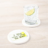 可愛いデザイン「I Be」についてTシャツ装飾用クッショントリ コースター (側面)