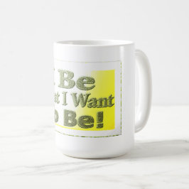 可愛いデザイン「I Be」についてTシャツ装飾用クッショントリ コーヒーマグカップ