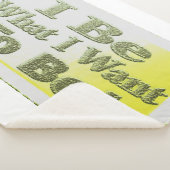 可愛いデザイン「I Be」についてTシャツ装飾用クッショントリ シェルパブランケット (3/4)