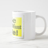 可愛いデザイン「I Be」についてTシャツ装飾用クッショントリ ジャンボコーヒーマグカップ (右)