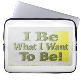 可愛いデザイン「I Be」についてTシャツ装飾用クッショントリ ラップトップスリーブ