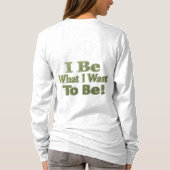 可愛いデザイン「I Be」は君に向けて作った！T-シャツ Tシャツ (裏面)