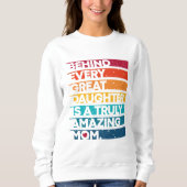 可愛いデザインfor Moms Day スウェットシャツ (正面)