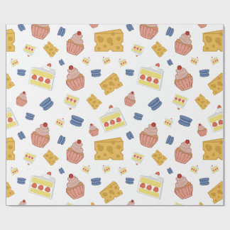 可愛いデザートギフトラップ – 甘い、おもしろいと完璧 ラッピングペーパー