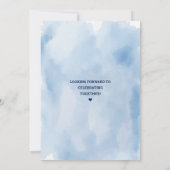 可愛いデニムブーツまたはボウズ性別リビール招待状 招待状 (裏面)