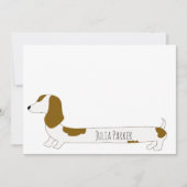 可愛いデータシャパーソナライズされたンド文房具ノートカード サンキューカード (正面)