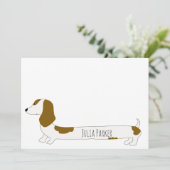 可愛いデータシャパーソナライズされたンド文房具ノートカード サンキューカード (スタンド正面)