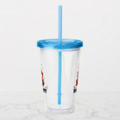 可愛いトイカスタムトレイン男の子の名前誕生日パーティー アクリルタンブラー (右)