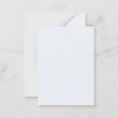 可愛いトイパステルブルーかわいい赤ちゃんシャワー ノートカード (裏面)