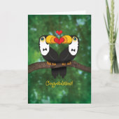 可愛いトゥーカンゲイ結婚おめでとうカード カード (正面)