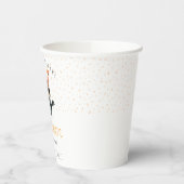 可愛いトゥーカン、オレンジ、キッド誕生祝い 紙コップ (左)