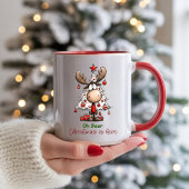 可愛いトナカイ「あっという間にクリスマス」 マグカップ