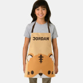 可愛いトラパーソナライズされたガ エプロン (インサイチュ)
