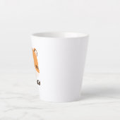 可愛いトラパーソナライズされたガ カフェラテマグ (正面)