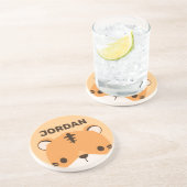 可愛いトラパーソナライズされたガ コースター (側面)