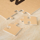 可愛いトラパーソナライズされたガ ジグソーパズル (側面)