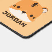 可愛いトラパーソナライズされたガ デスクマット (コーナー)