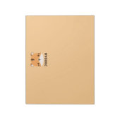 可愛いトラパーソナライズされたガ ノートパッド (回転)