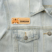 可愛いトラパーソナライズされたガ 名札 (インサイチュ)