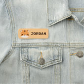 可愛いトラパーソナライズされたガ 名札 (インサイチュ)