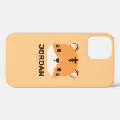 可愛いトラパーソナライズされたガ Case-Mate iPhoneケース (裏面 (横))