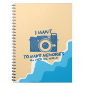 可愛いトラベモダンルジャーナルバックパッカーグローベトロッター ノートブック (正面)