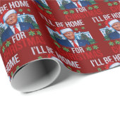 可愛いトランプ私はクリスマスの醜い家に ラッピングペーパー (ロールコーナー)