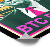 可愛いトランプBitcoin Btc Daddy Finance Audit Foomo My ポスター (角)